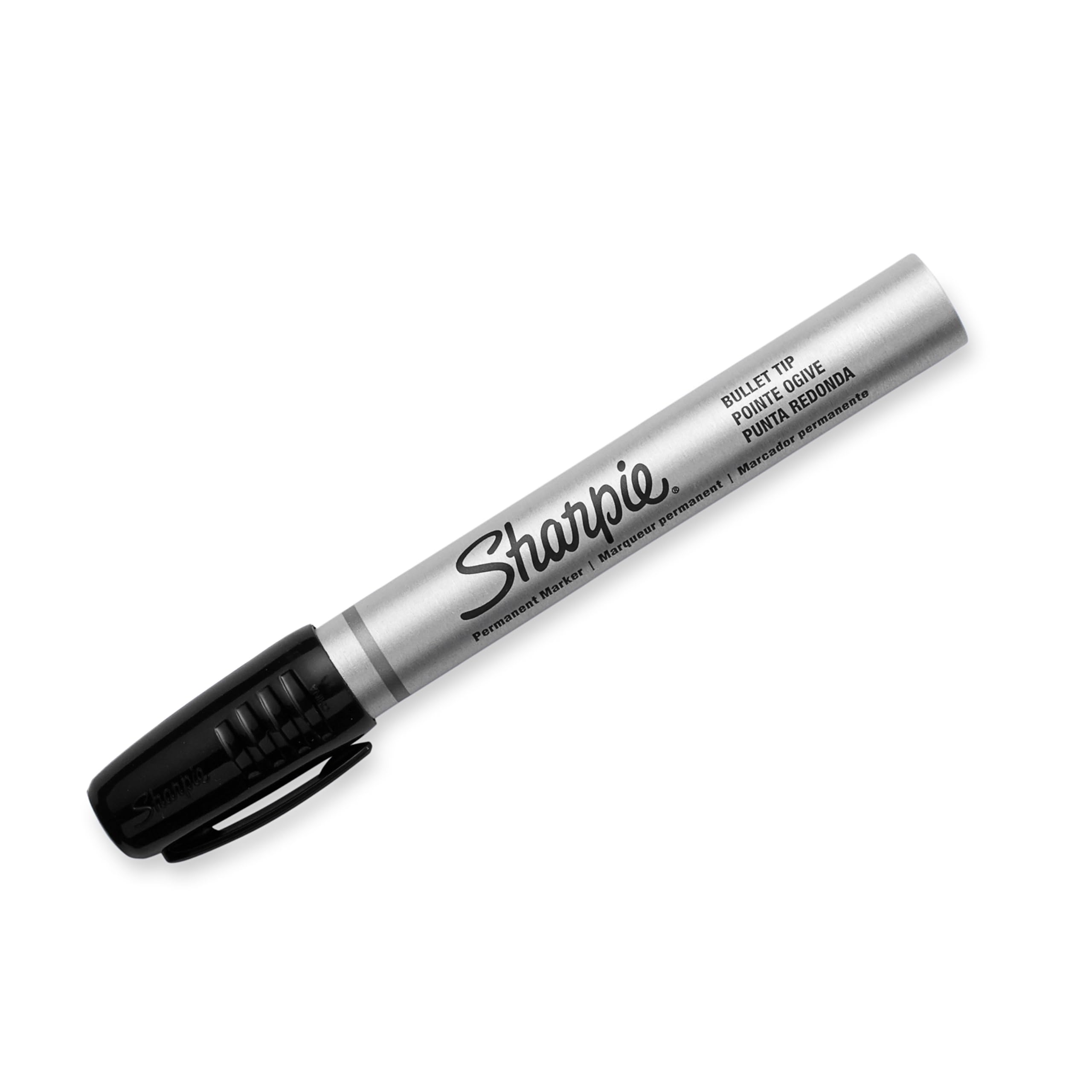 Sharpie Pro Industrial Strength Markery permanentne Bullet Tip, czarny atrament, 12 szt