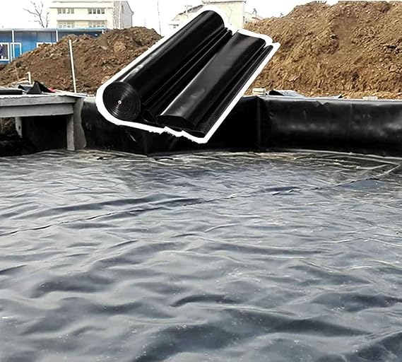 Image WHFTD Pond Liner Fish Pond Bed Liners Reinforced Landscaping Proof Moisture Reservoir River Protection Liner for Garden Landscaping Pools Fountain,10 * 10m