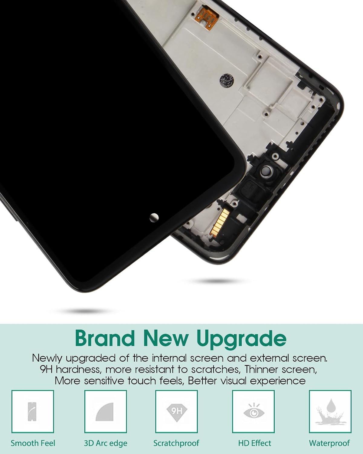 for Moto One 5G Ace Screen Replacement for Motorola ONE 5G UW Ace LCD for XT2113-2 LCD with Frame for Moto G 5G XT2113 LCD Digitizer Diaplay Touch Screen Assembly (Not for ONE 5G,ONE 5G UW)