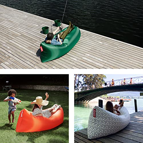Fatboy Lamzac 3.0 Inflatable Sofa Lounger – No Pump Needed – Indoor & Outdoor Use – 200 x 90 x 50 cm - Himmelblau