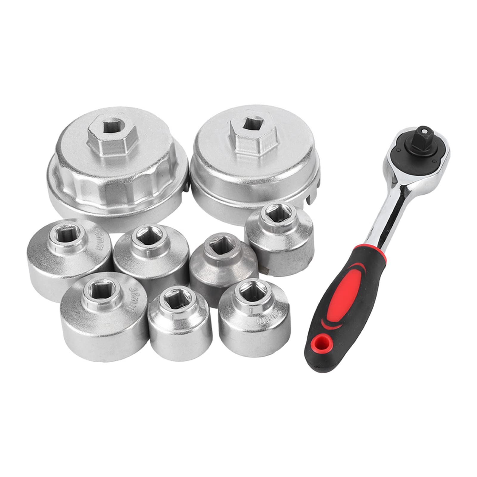 Llave para Filtro de Aceite, 10 Piezas Juego de Extracción de Filtro de Aceite Llave para Filtro de Aceite Extractor de Casquillo Herramienta de Extracción de Filtro de Aceite