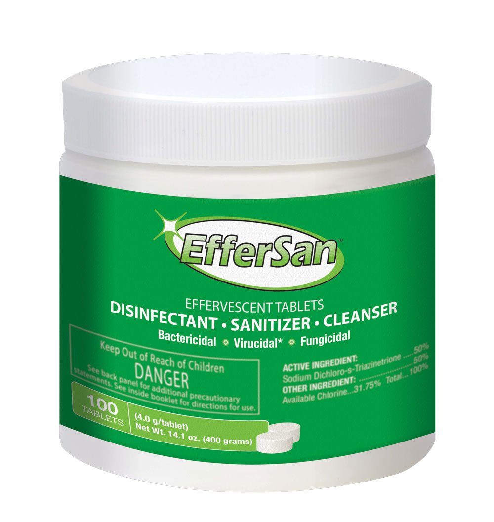 Effersan Effervescent Sanitizer - 100 Count