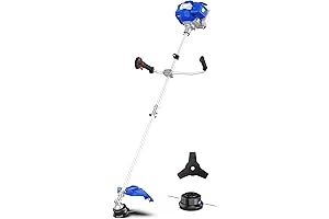 52cc Brush Cutter Gas Powered, 3 in 1 String Trimmer/Edger 18'' with...