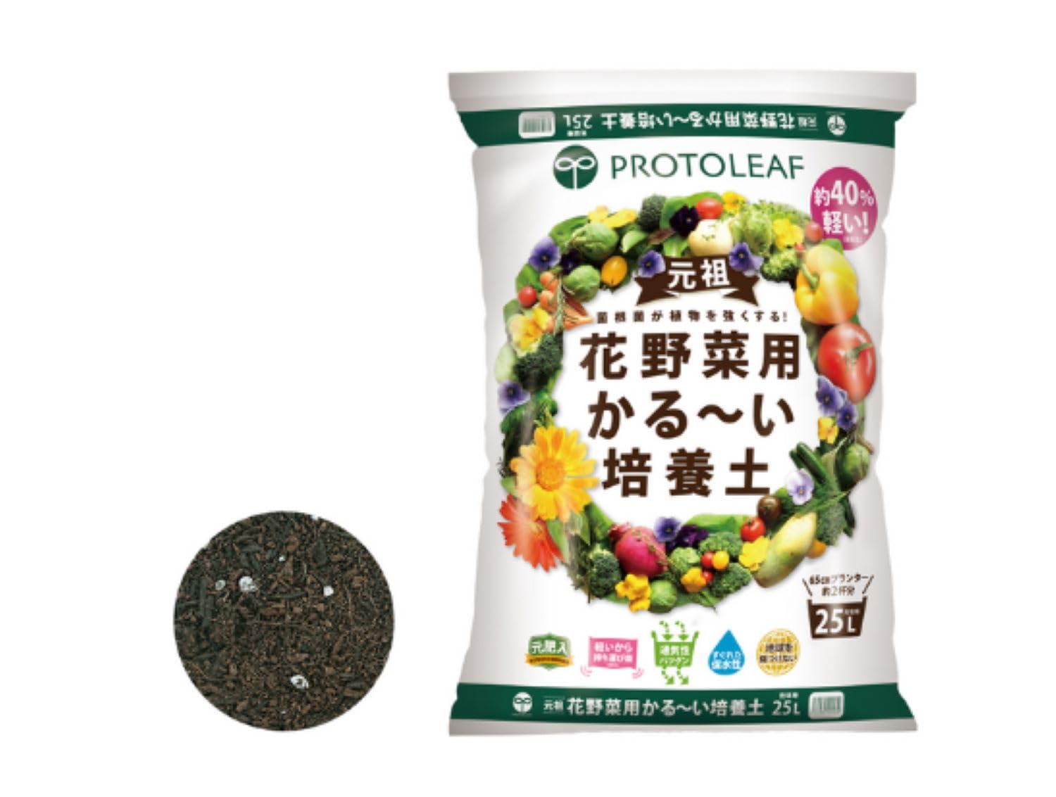 Amazon.co.jp: プロトリーフ 花野菜用かる~い培養土 14L : DIY