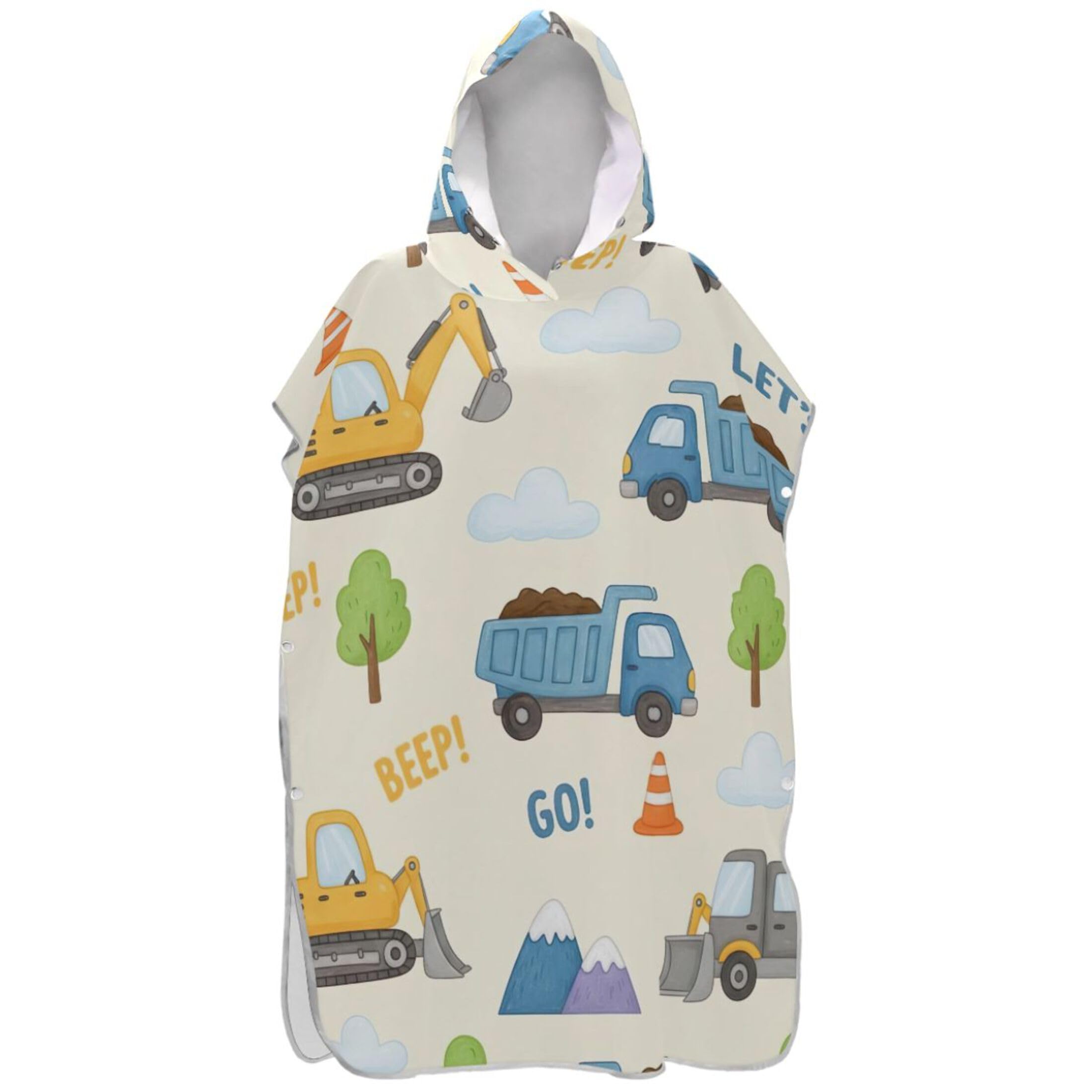 Poncho de surf absorbant avec grande capuche pour séchage rapide