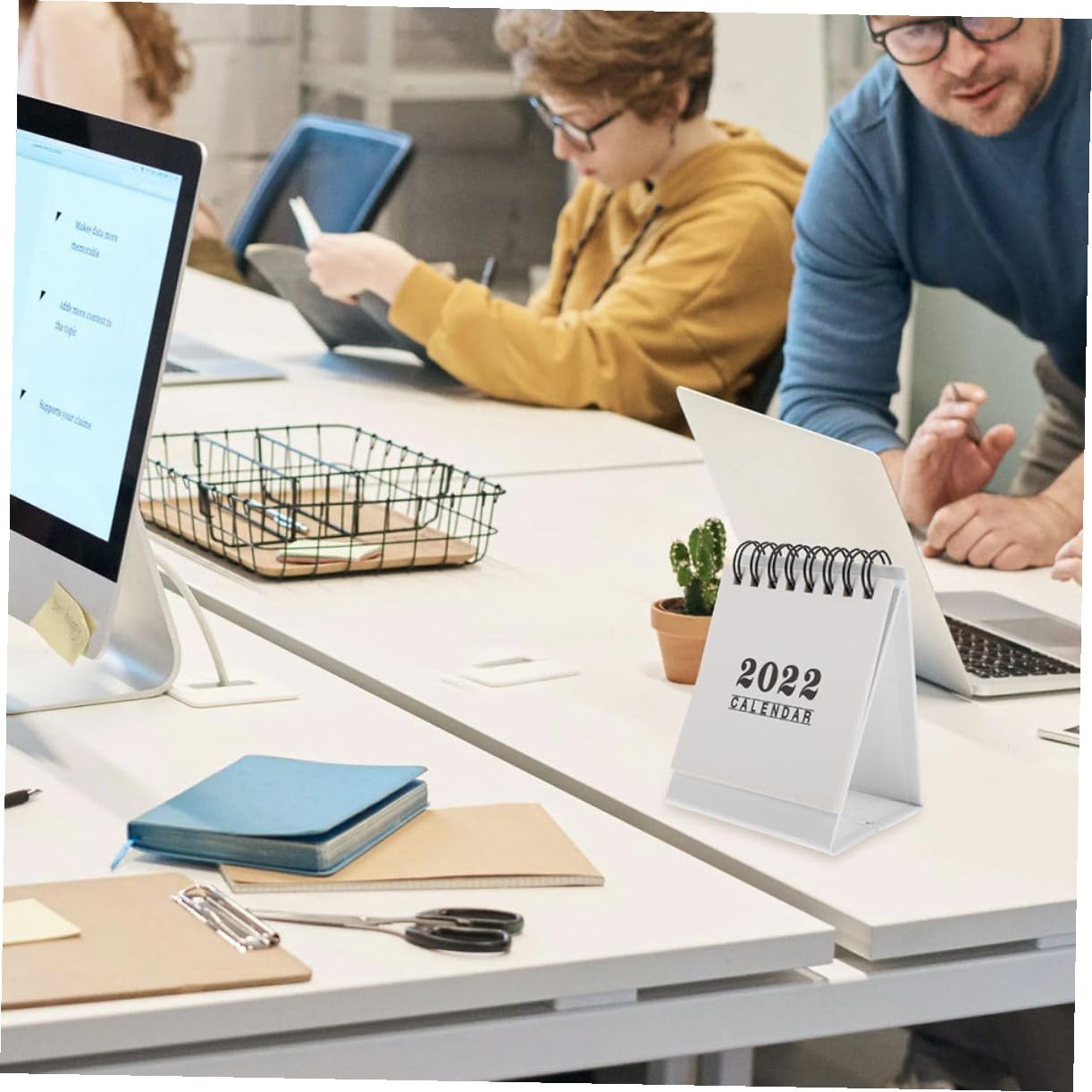Tofficu 12pezzi Calendario Da Tavolo Varie Colorazioni Planner Per Ufficio e Casa Design Elegante e Funzionale Per Organizzazione e Programmazione Attività Materiale Resistente e Stabile