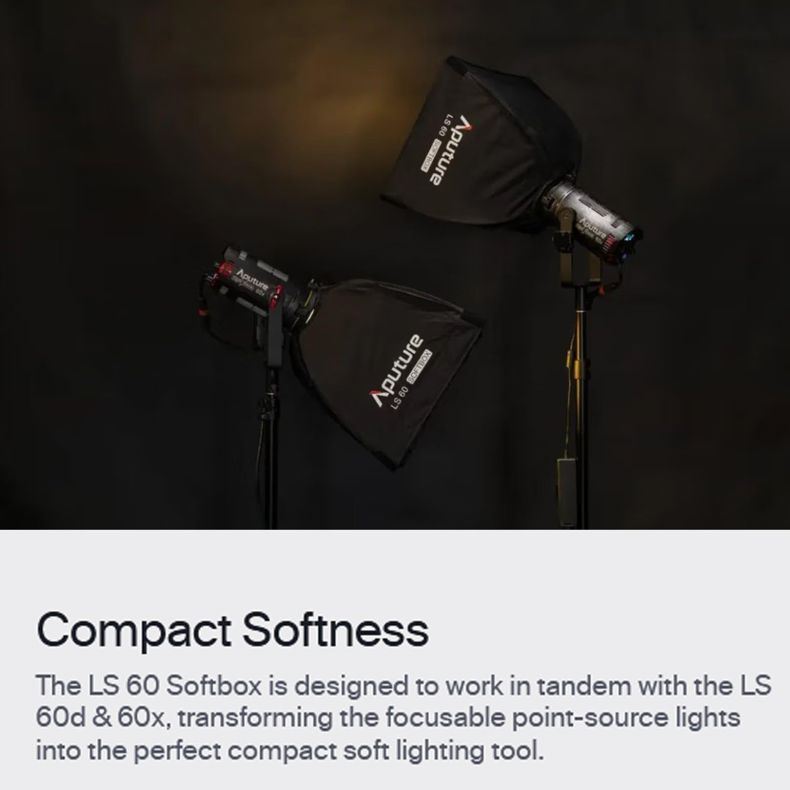 Amazon | Aputure LS 60 コンパクトスクエアソフトボックス、45