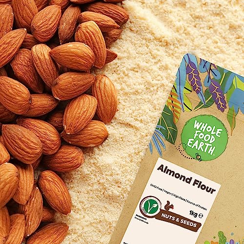 Wholefood Earth Almonds Flour 1 kg | GMO Free | High Fibre | Source of Protein