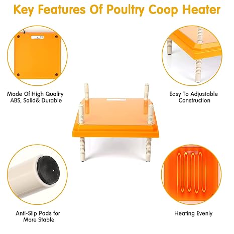 Chick Brooder Heating Plate,Adjustable Height and Angle Chick Brooder