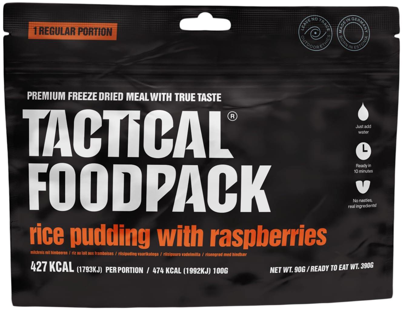 Tactical Fooodpack - Ranger | 6 x gefriergetrocknete Premium Mahlzeiten - Instant Outdoor Nahrung für Camping, Trekking und Büro | Natürliche Zutaten, Lange Haltbarkeit. NEUE REZEPTUR