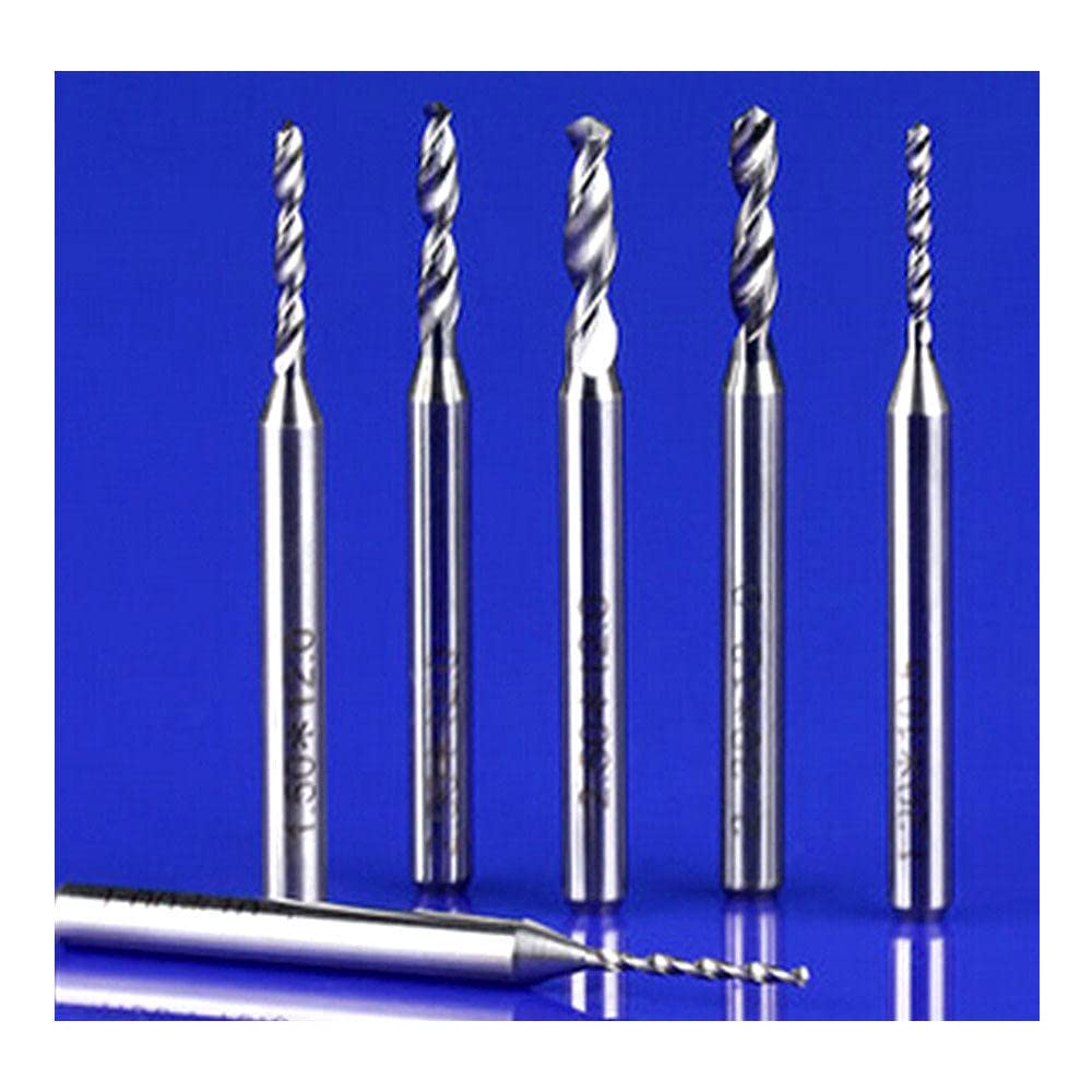New 10PCS PCB Drill bit Tungsten Alloy on Shank Drill 0.3-1.2mm Circuit Boards CNC Drill Bits