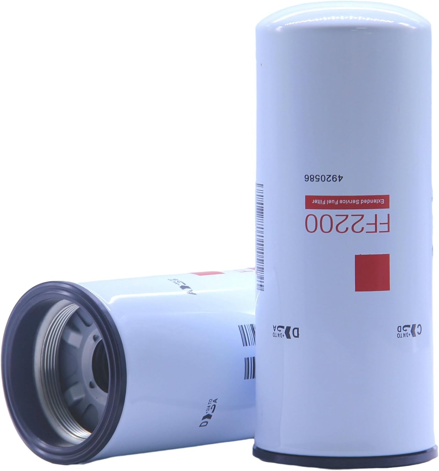 2 Pack of FF2200 Fuel Filter Replaces 4088272, 4920586, P552200, BF7766, LFF2201 Compatible with Cummins ISX Series Engines for International, Kenworth, Mack, Peterbilt, Volvo Trucks