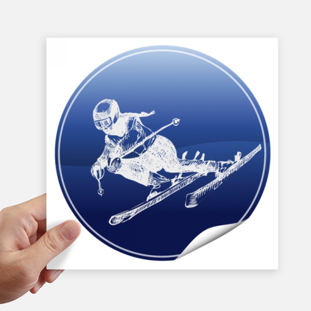 Sticker ski rétro pour personnaliser votre ordinateur portable, valise et moto