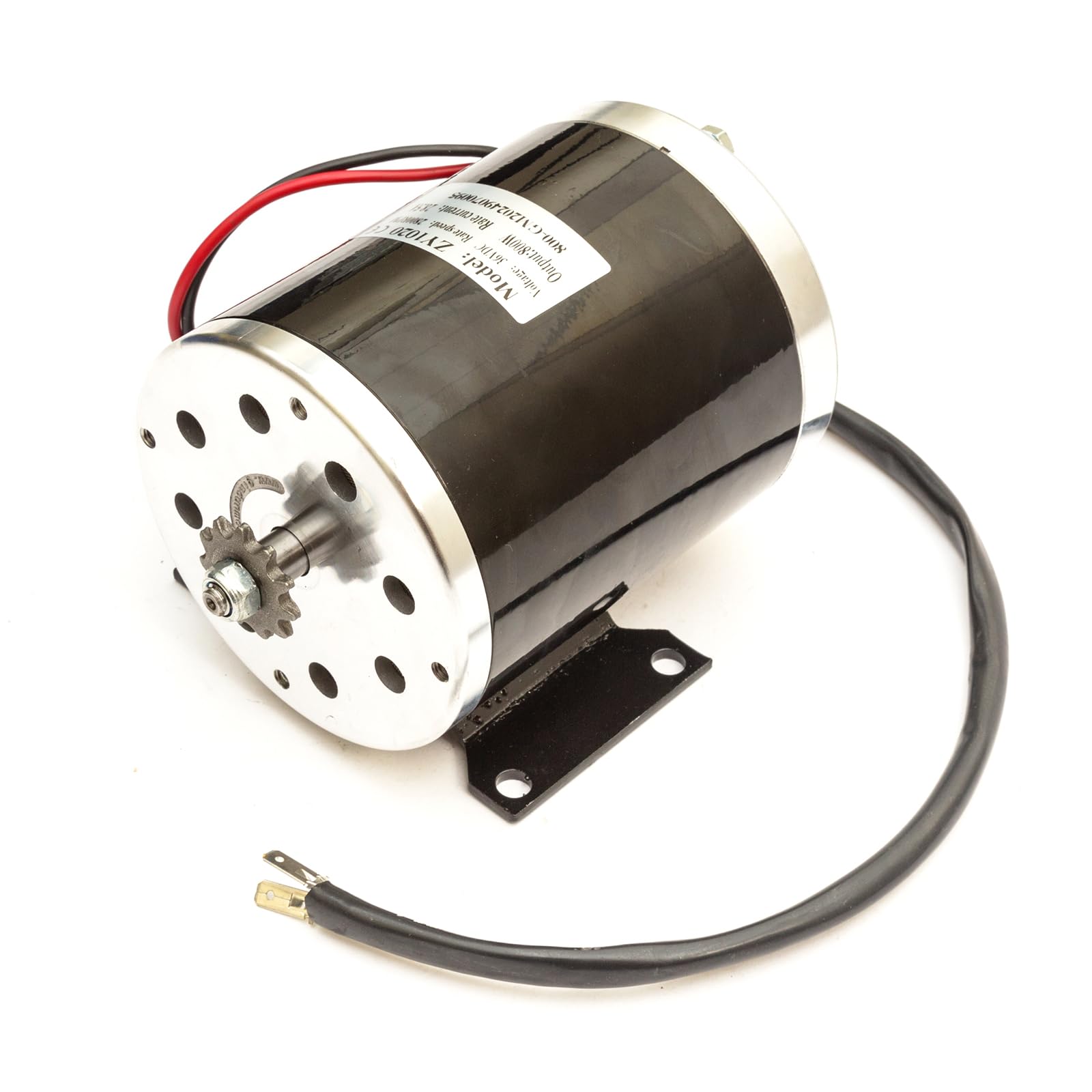 Electric Scooter Motor 800 Watt 36 Volt 11 Tooth 8mm Chain Sprocket ZY1020 Reversible Rotation 2800 RPM