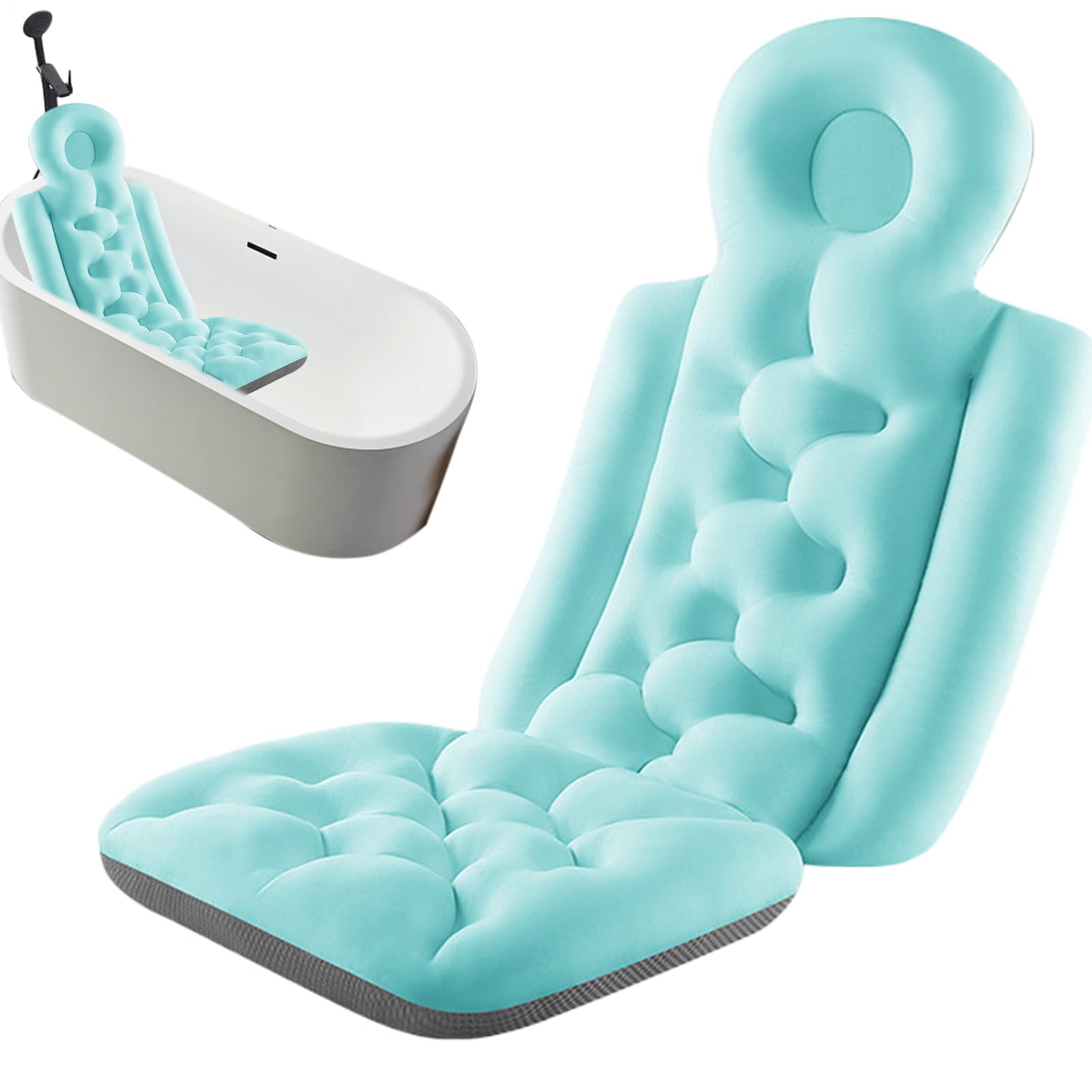 Almohada de bañera – Cojín de baño, Apoyo cómodo de Cuerpo Completo