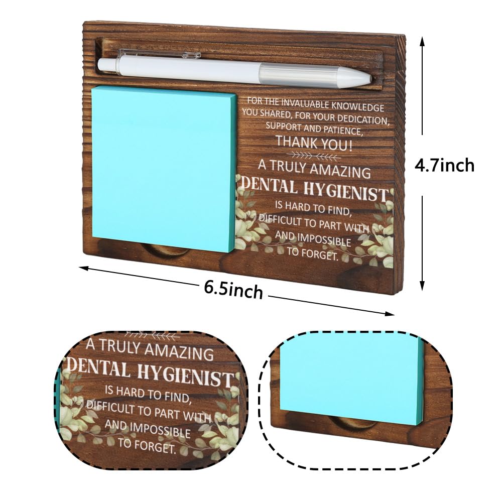 Organizer da scrivania per igienista dentale, regalo premuroso per professionisti dentali, decorazione per ufficio per igienisti, regalo motivazionale di apprezzamento, porta note adesive in