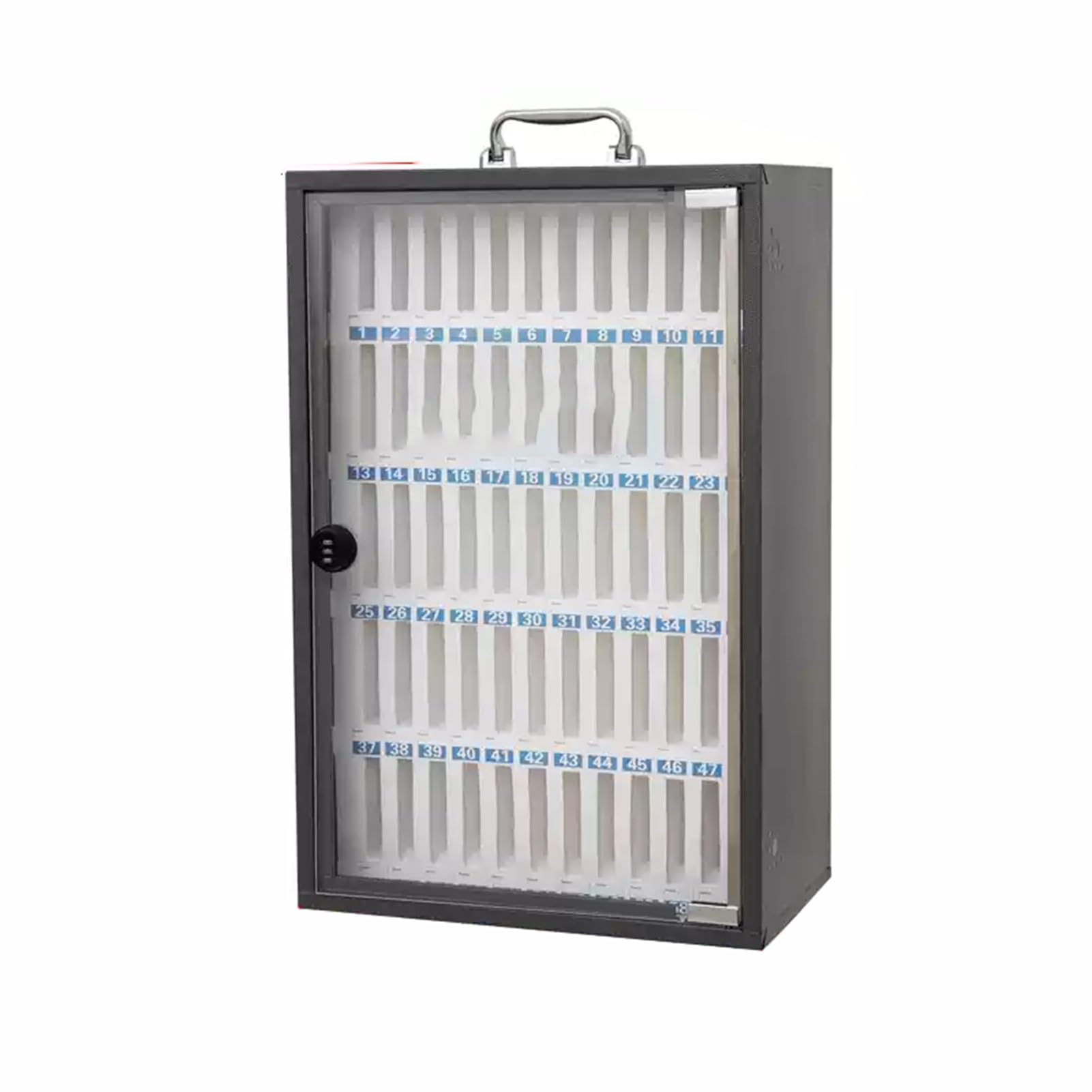 Mobile Phone Storage Cabinet Steel Mobile Phone Storage Cabinet Mobile Phone Safe with Ventilation Holes at Both Ends,with Smart Password Lock with Digital Numbering,Suitable for School Factory Office