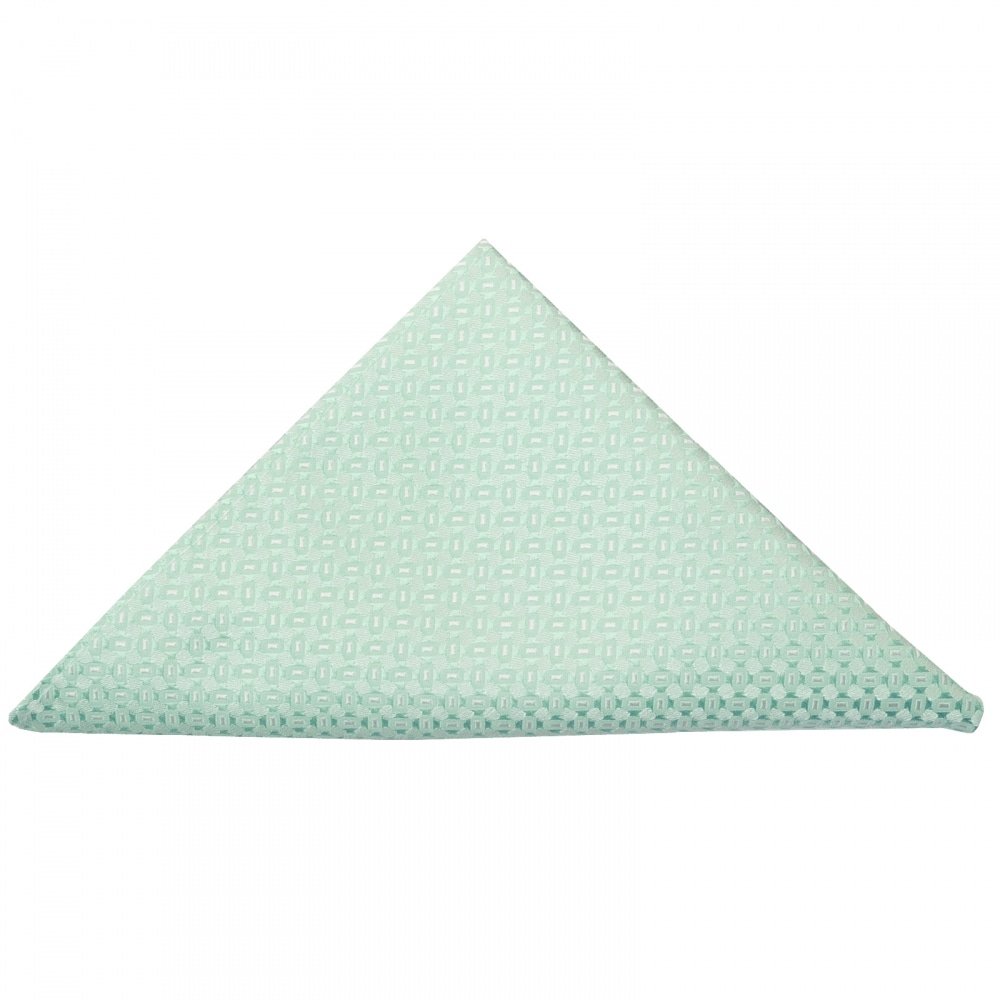 TIES R US Mint Green Neat Pocket Square Wedding Handkerchief Hanky