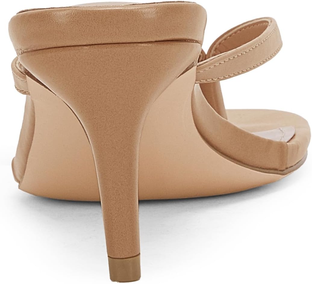 Coutgo Women's Kitten Heels Flip Flops Thong Heeled Sandals Round Open Toe Comfortable Summer Beach Shoes - Image 7