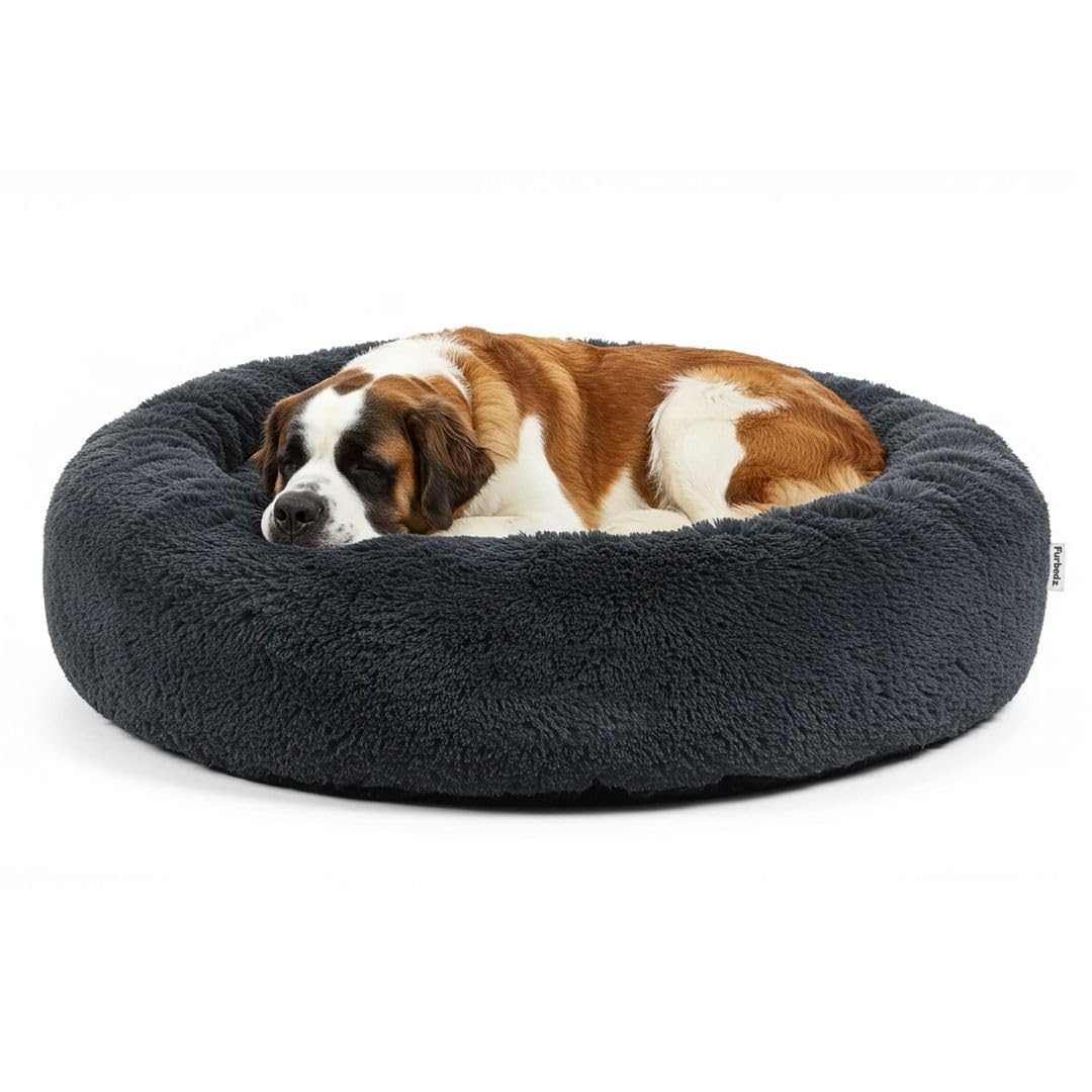 Furbedz - Extra Large Dog Bed, Anti-Stress Design, Washable Bed with Removable Interchangeable Cover, Ultra-Soft Plush, Internal Lining, Orthopedic Memory Foam Support, Waterproof Base โ image 1