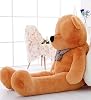 Special Gift for Lover - 140 Cm Giant SIZE Cute Plush Big Bear with Bow Tie - Special Price Brown