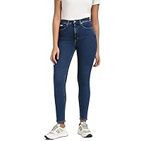 Calvin Klein Donna Jeans High Rise Skinny Fit, Blu (Denim Medium)