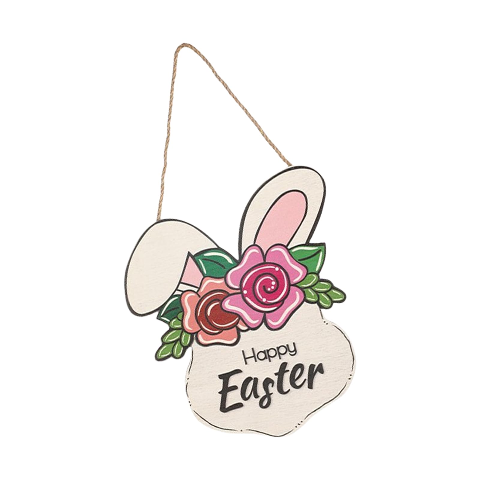 Elnwnnkc Easters Wood Door Sign Rabbits Welcome Plaques Accessory for Home Porch and Indoor Festival Decoration Spring Wall Decoration