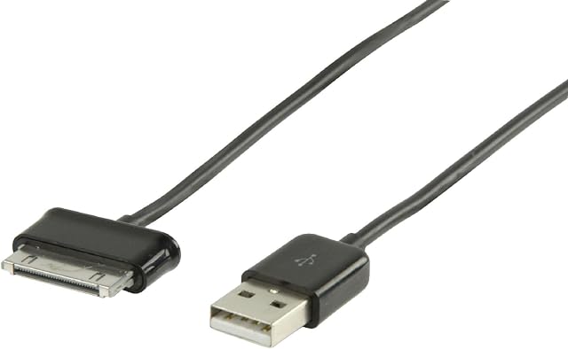 Valueline VLMP39200B1.00 USB 2.0 1 m 30-Pin Data Cable For Samsung Galaxy Tab and Note - Black
