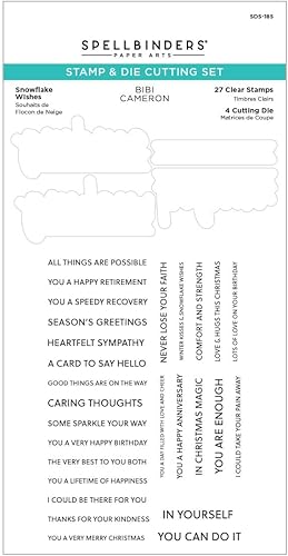 Spellbinders Troqueles grabados con diseño de copo de nieve, metal
