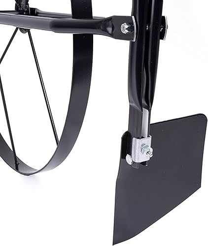 Miniatura 3 de EarthWay Cultivador tubular de rueda alta 6500 con mango cómodo con 3 posiciones ajustables, implementos de cambio rápido y rueda de acero de 24