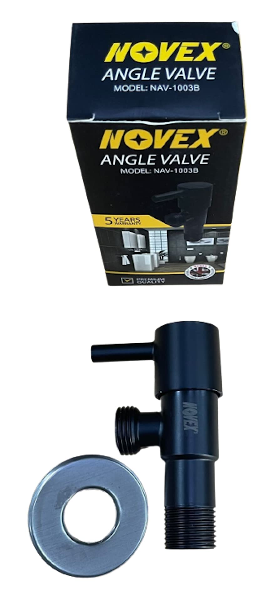 Reliable Electrical Angle Valve 1/2" x 1/2" Black Angle Valve Black Angle Stop valve