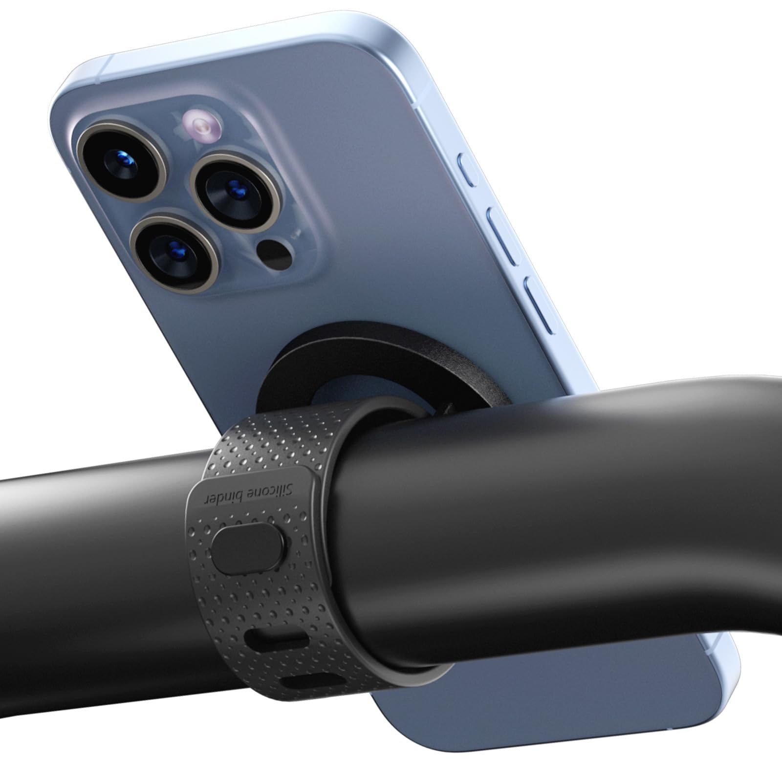 moofit Supporto magnetico per telefono, accessorio magnetico per cellulare, per palestra, bici da fitness, attrezzature per allenamento, passeggino e manubrio del carrello, compatibile con MagSafe