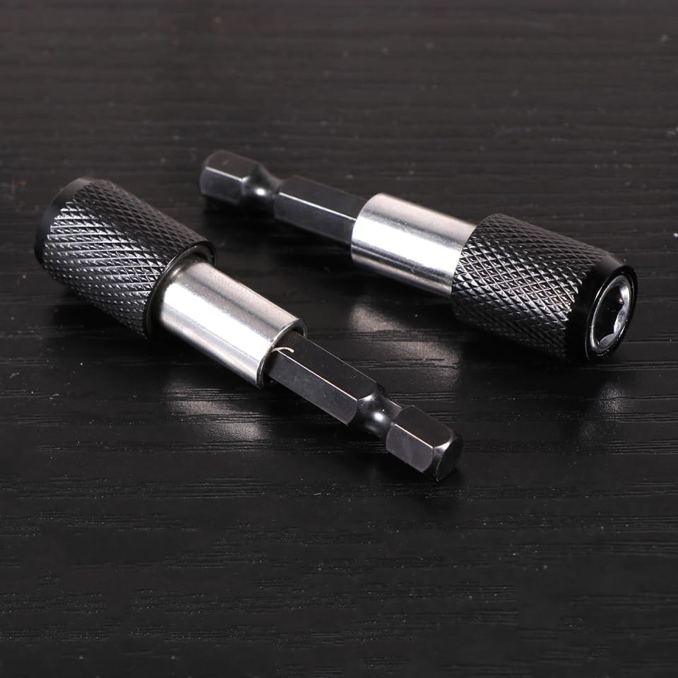 UPKOCH Quick Release Magnetic Screwdriver Bit Holder Extension Bar 1/4 Inch Hex Shank Locking Bit Holder for Drill Impact Driver Fast Changes 2.36In Length