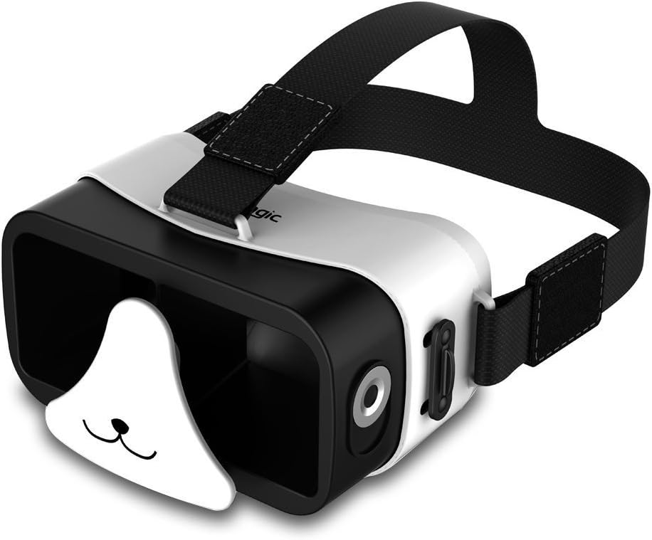 3D VR Device with Magnetic Trigger-Upgraded Ultra light Children Virtual Reality Headset Version Glasses Games & Video - Watch Movies In Breathtaking HD for smartphone 4-6 inch