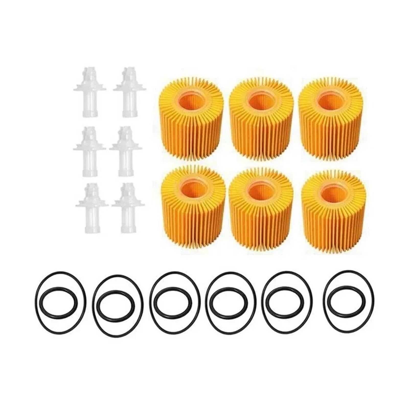 6 Juegos De Filtros Aceite Compatibles Con Avalon, RAV4, Sienna, Tacoma Y Lexus (04152-YZZA1, 04152-31090) Filtro de aceite