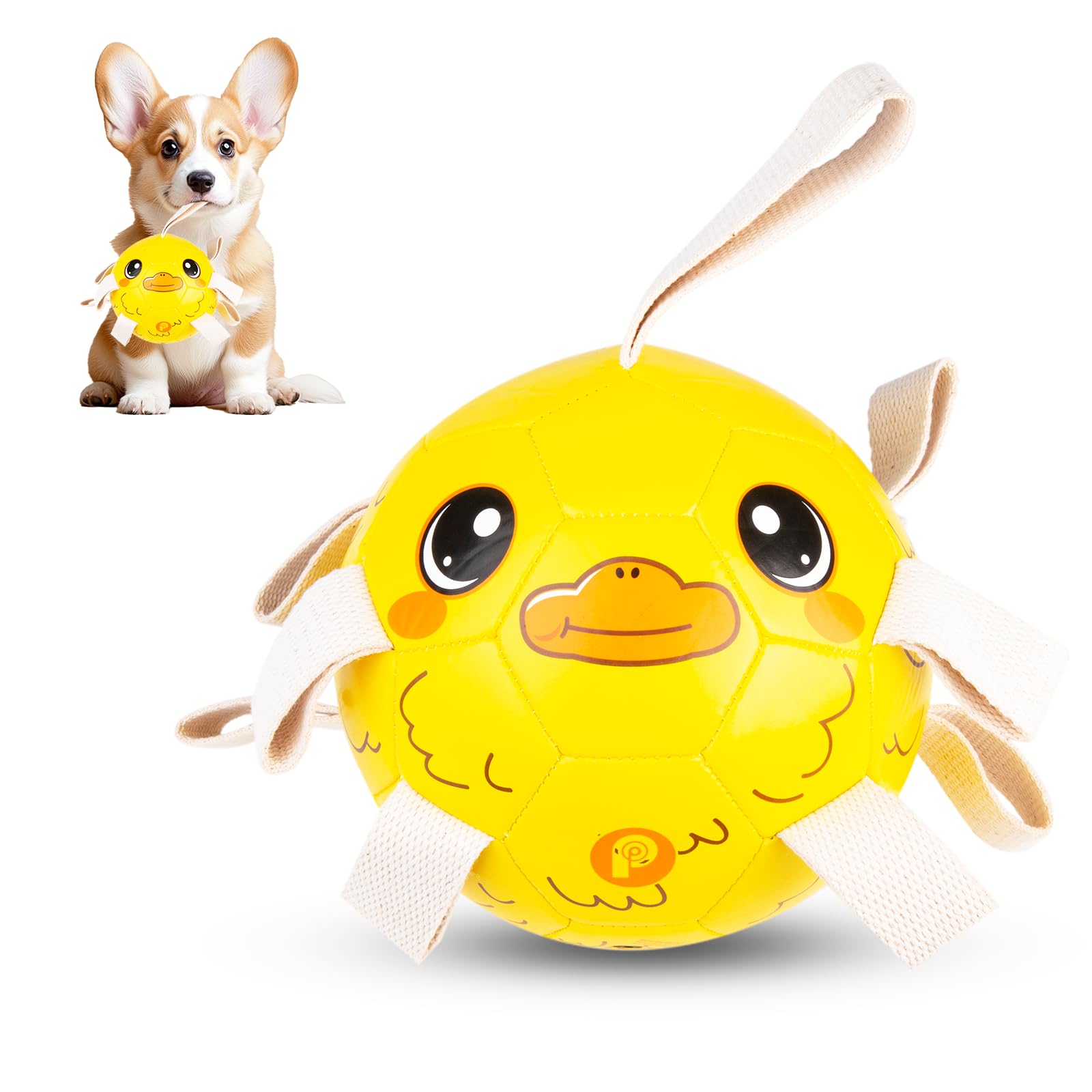 PP PICADOR Dog Toys Soccer Ball Interactive Dog Balls Puppy Birthday Gifts Durable Herding Balls for Small Medium