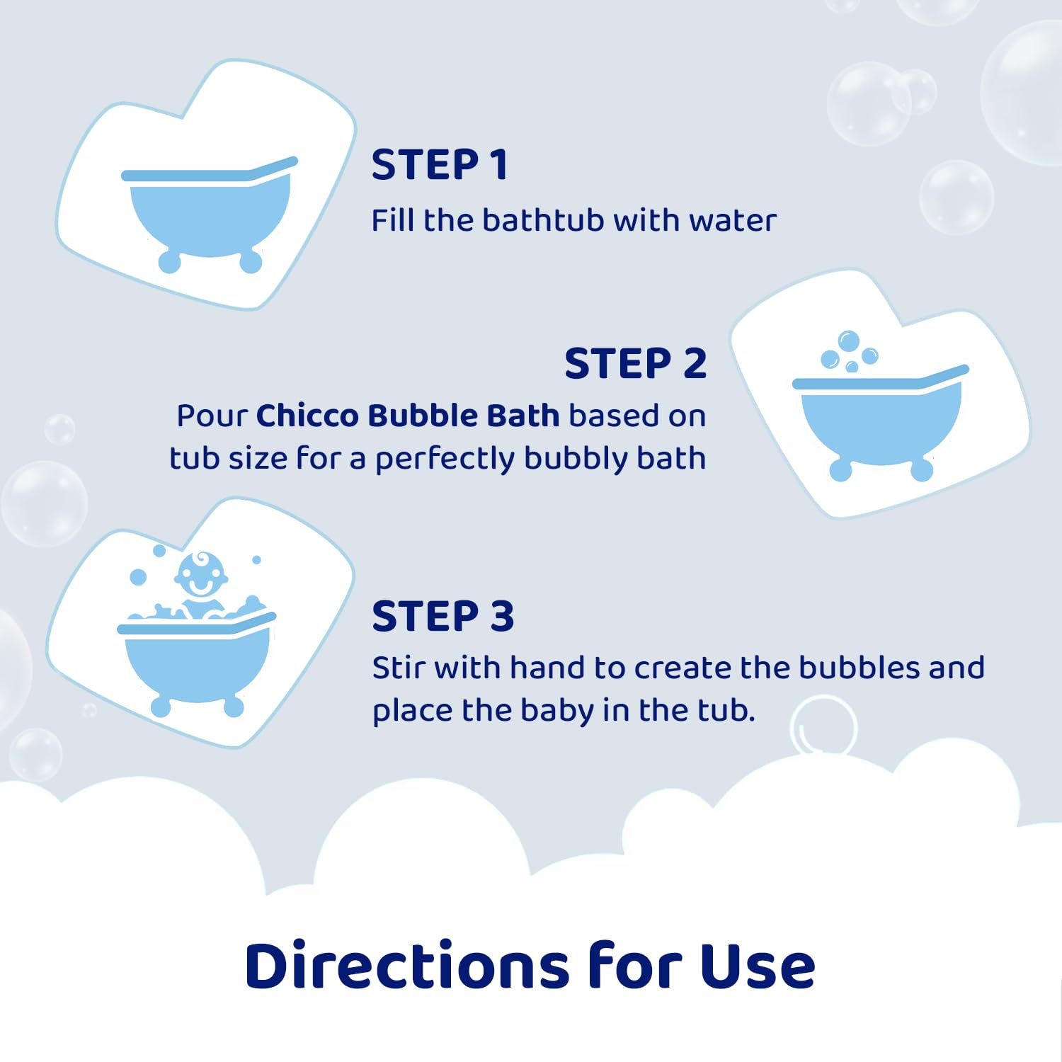 Chicco Baby Moments Bubble Bath, 300ml with Peach extracts | No Tears Formula | Hydrated Skin | Dermatologically Tested | Parabens & Phenoxyethanol Free - Image 7 thumbnail
