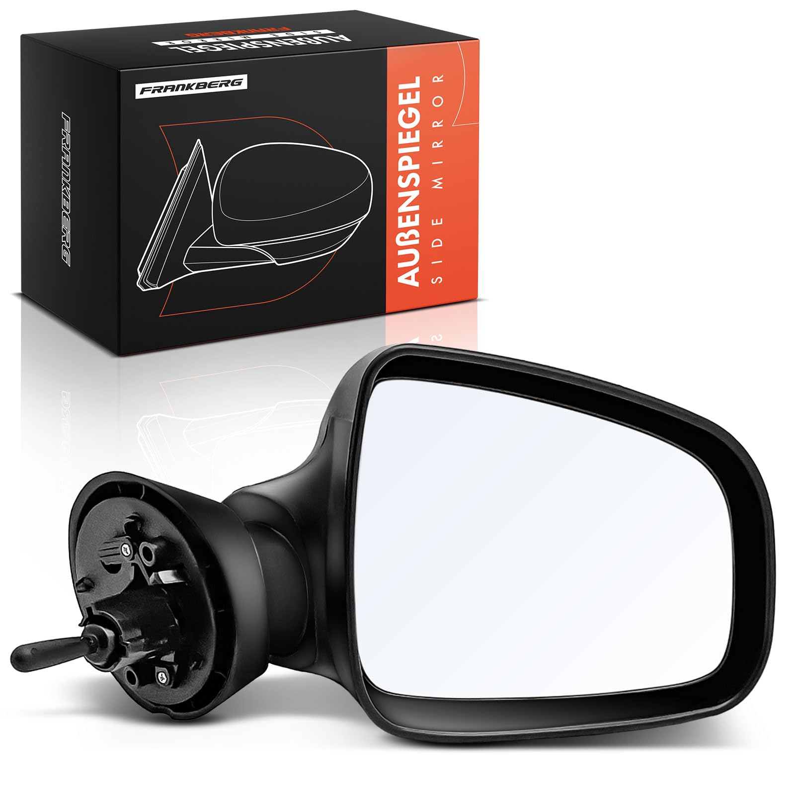 Frankberg Cable de tracción para espejo retrovisor exterior manual | 963015207R; Compatible con: Logan MCV KS, S.a.n.d.e.r.o/Stepway I BS, Recogida en Logan, EE.UU., Caja para el polvo