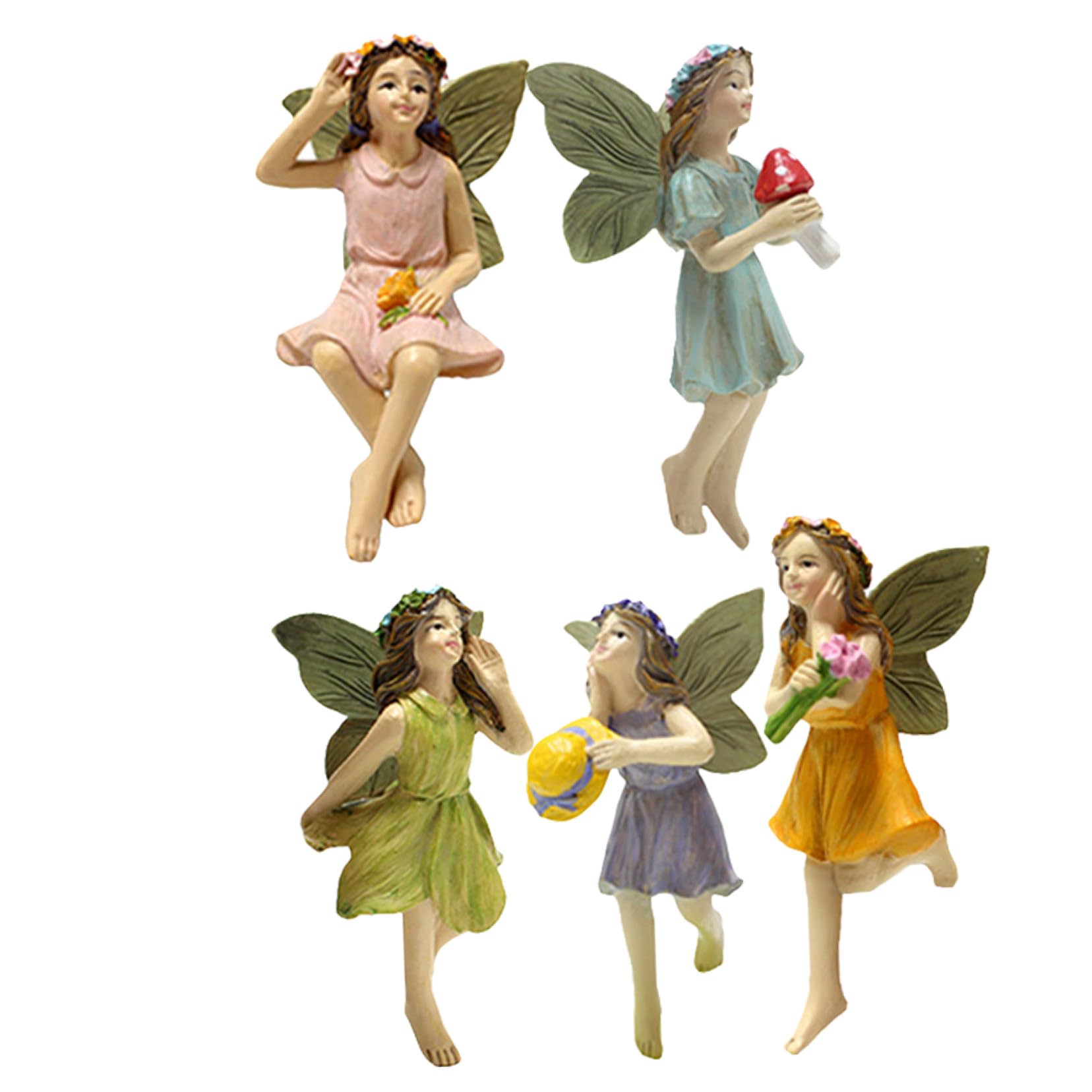 Fées miniatures en résine pour sublimer votre jardin avec une sculpture fine