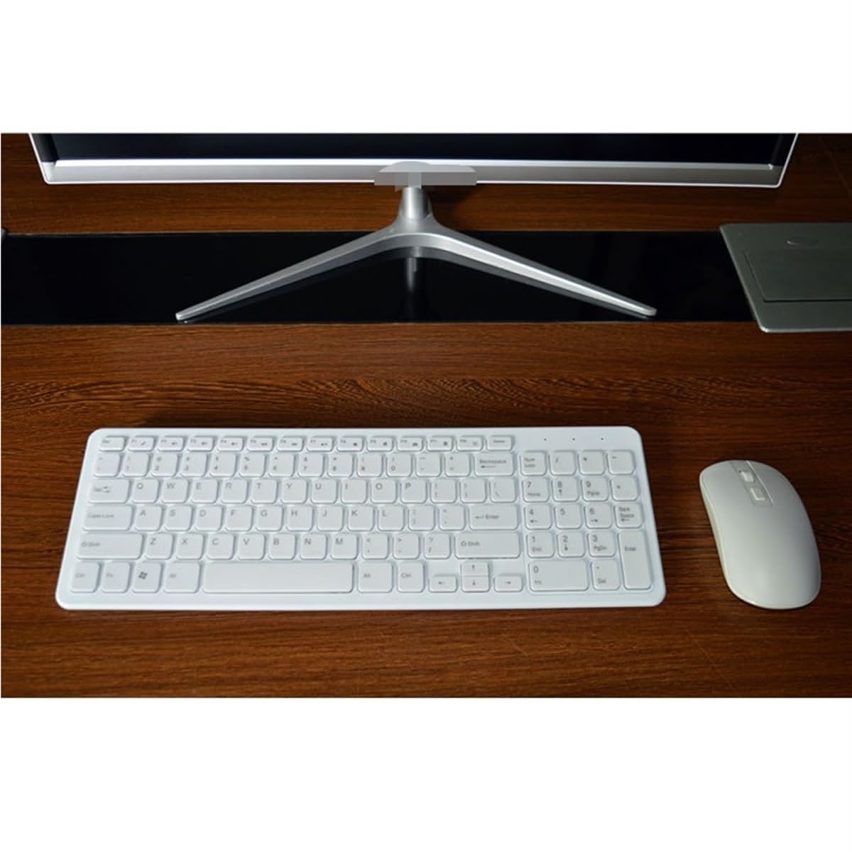 Klawiatura Mysz Bezprzewodowa Klawiatura I Mysz 2.4G Do Laptopów, Komputerów Stacjonarnych, Telewizorów Itp Zestaw(Black)