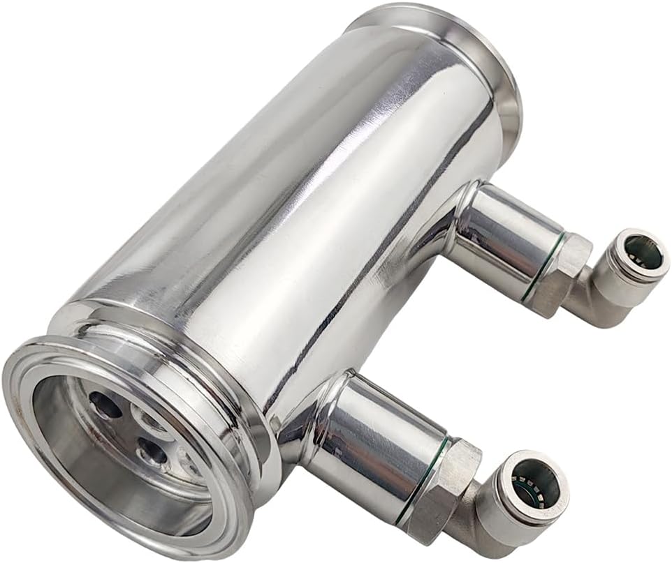 2"Tri Clamp OAL Reflux Condenser Shotgun Dephlegmator for Moonshine Still 7pcs Inner Tube 1/2 inch FNPT Cold Water Connection,6" Length