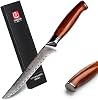 YARENH Boning Fillet Knife 6 Inch, Professional Kitchen Chef Knife, 73 Layers Damascus High Carbon Steel, Full Tang Sandalwood Handle, FYW Series
