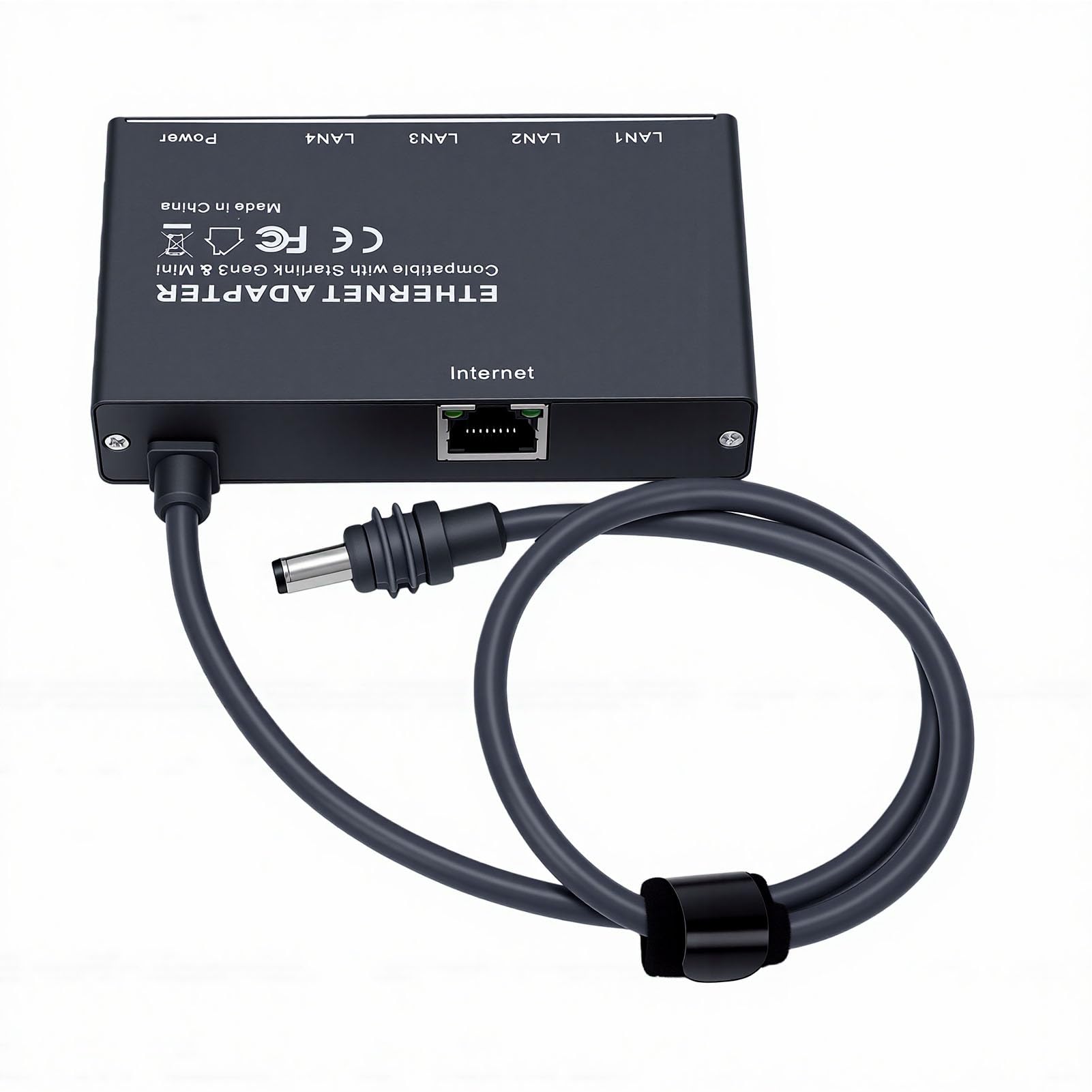 Adattatore Ethernet, Splitter Gigabit Ethernet a 4 Porte con compatibilità USB C Gen3 Mini, Hub di Rete Plug and Play a Bassa Latenza per Giochi RV Camping Home Office