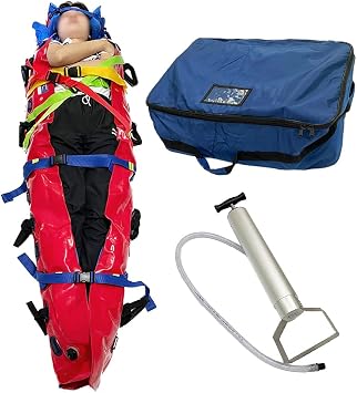 First Aid Vacuum Stretcher - Emergency Full Body Limb Splint Outdoor Immobilization Protection Patient Transport Device for Rescue, Accidents