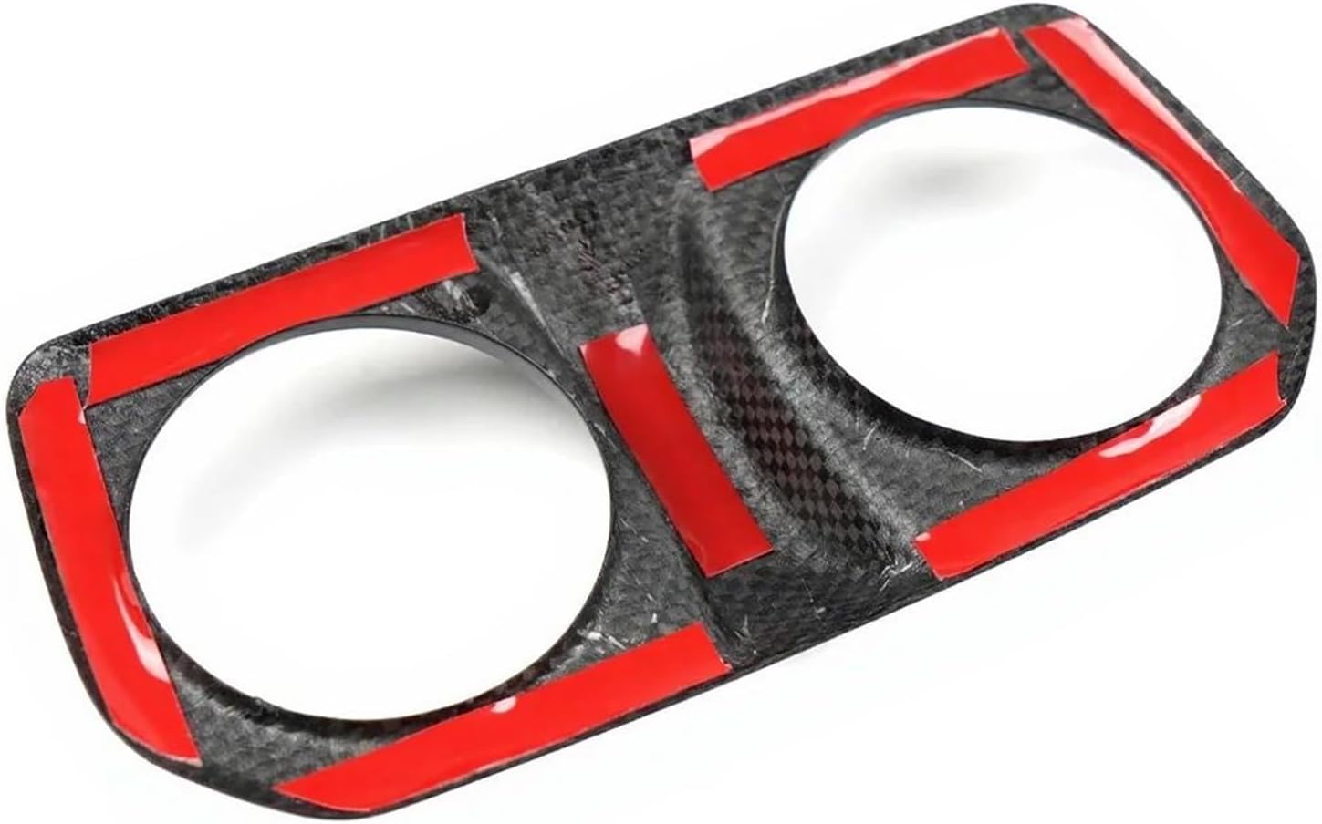 Compatible for Jeep Wrangler JL JLU Gladiator JT 2019-2025 Carbon Fiber Car Interior Rear Back Seat Air Vents Bezel Cover Trim Accessories(Forged Fiber)