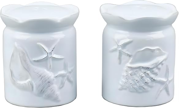 Blue Sky Clayworks 20772 Laguna Coastal Salt and Pepper Shaker, Set of 2, Blue