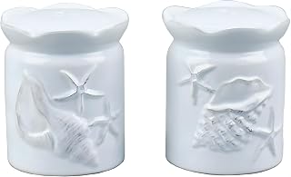 Blue Sky Clayworks 20772 Laguna Coastal Salt and Pepper Shaker, Set of 2, Blue