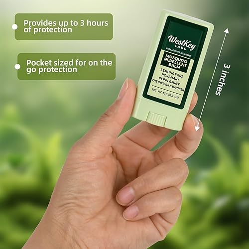 Miniatura 2 de Bálsamo repelente de mosquitos, paquete de 3 (0.5 onzas cada uno), sin DEET, repelente de insectos a base de plantas para niños y adultos,