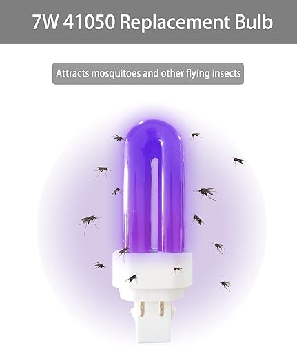 Miniatura 4 de Dichroma Bombillas de repuesto 41050 de 7 W para Dynatrap DT1260 DT1050 DT1100 DT1210 DT1250 12 acre para trampa de insectos y mosquitos, paquete de