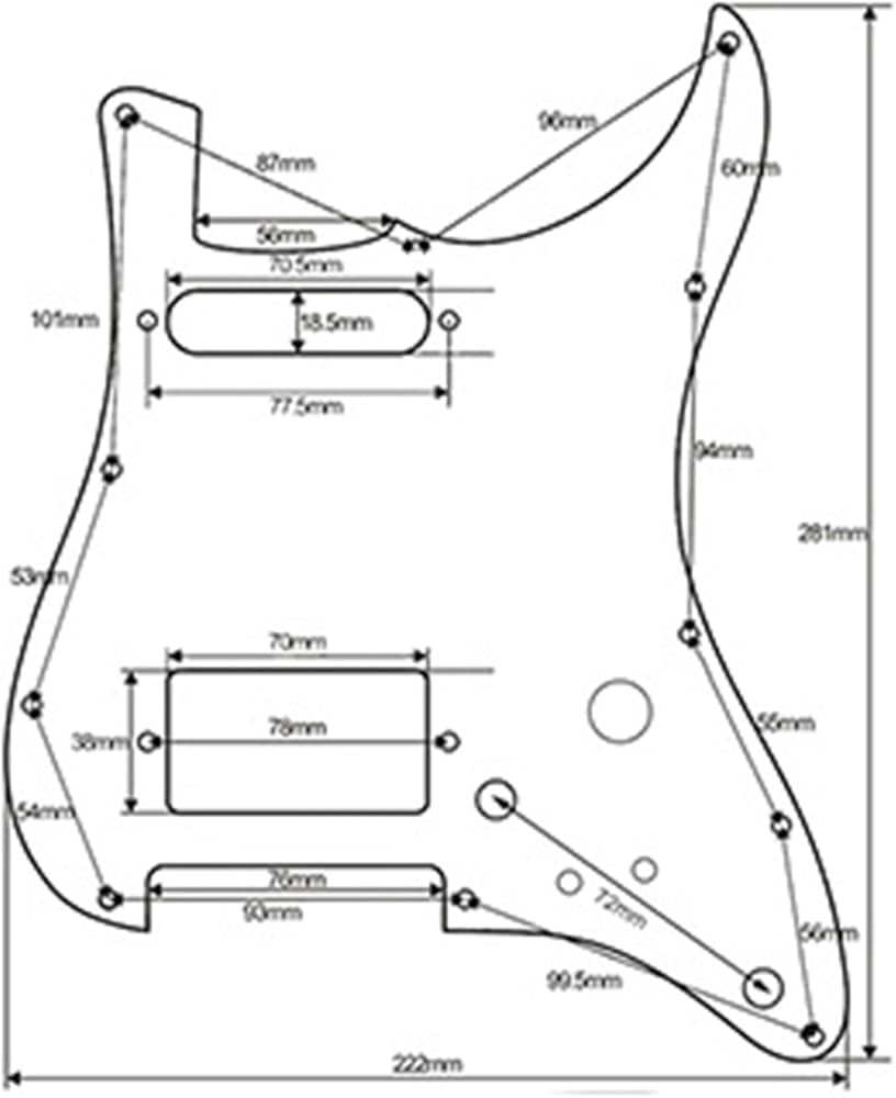 Amazon | エレキギターピックガードピックアップ エレキギター